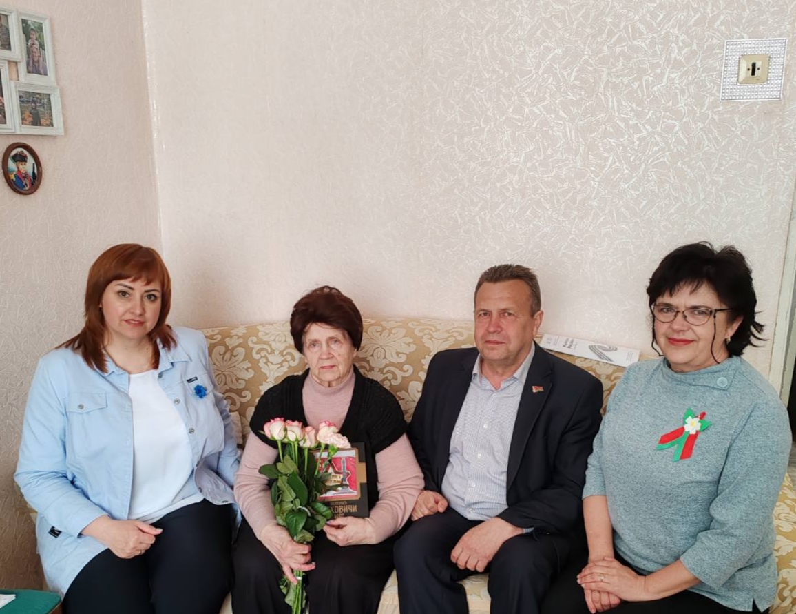 Участие в посещении бывшей малолетней узницы гитлеровского концлагеря